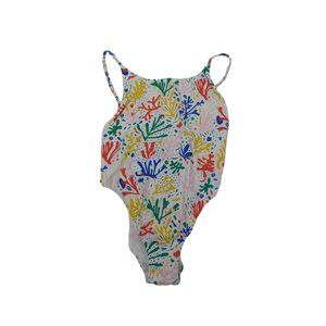 J. Crew Colorful Floral One Piece Swimsuit